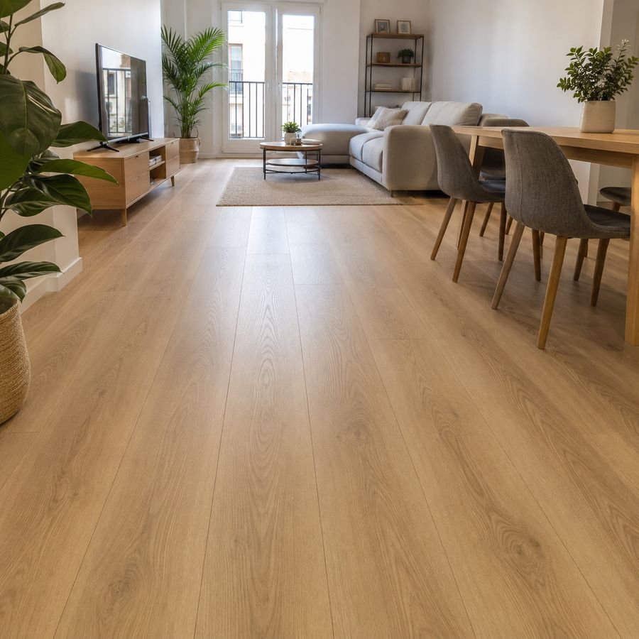 Suelo laminado en salón